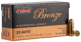 PMC 9G Bronze Target 9mm Luger 124 gr Full Metal Jacket (FMJ) 50 Per Box/ 20 Cs